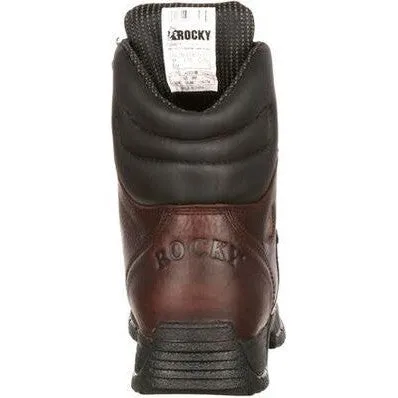 Rocky Men's Mobilite 8" Steel Toe Waterproof Oil Resist Work Boot -Brown- FQ0006115
