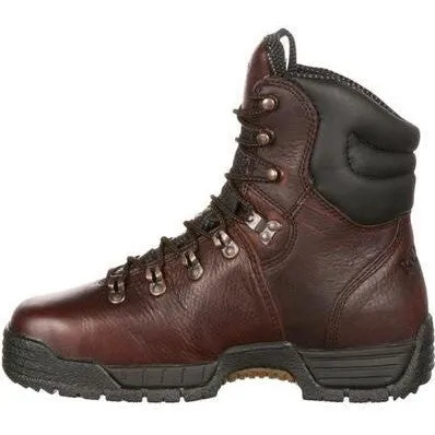 Rocky Men's Mobilite 8" Steel Toe Waterproof Oil Resist Work Boot -Brown- FQ0006115