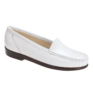 SAS Women's Simplify Slip On Loafer White