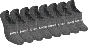 Saucony Women's No Show Cushioned Invisible Liner Socks, Available in S-L (8, 16 Pairs)