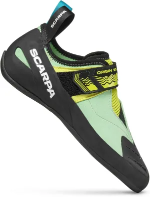 SCARPA Women's Origin VS Rock Climbing Shoes for Gym Bouldering & Sport Climbing - Pastel Green/Lime - 5-5.5 Women/4-4.5 Men