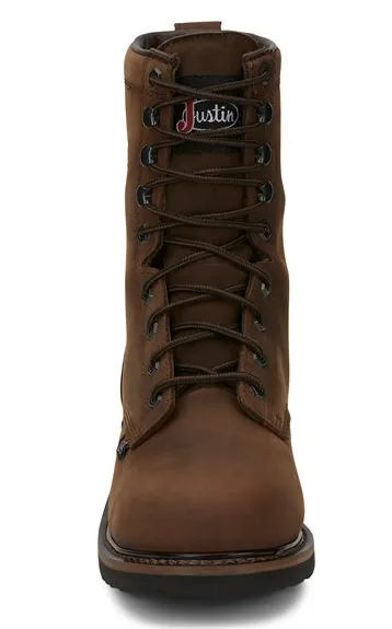 SE961 - Justin Men's Drywall Steel Toe Work Boot - Brown