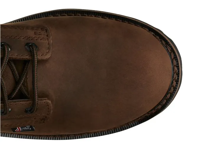 SE961 - Justin Men's Drywall Steel Toe Work Boot - Brown