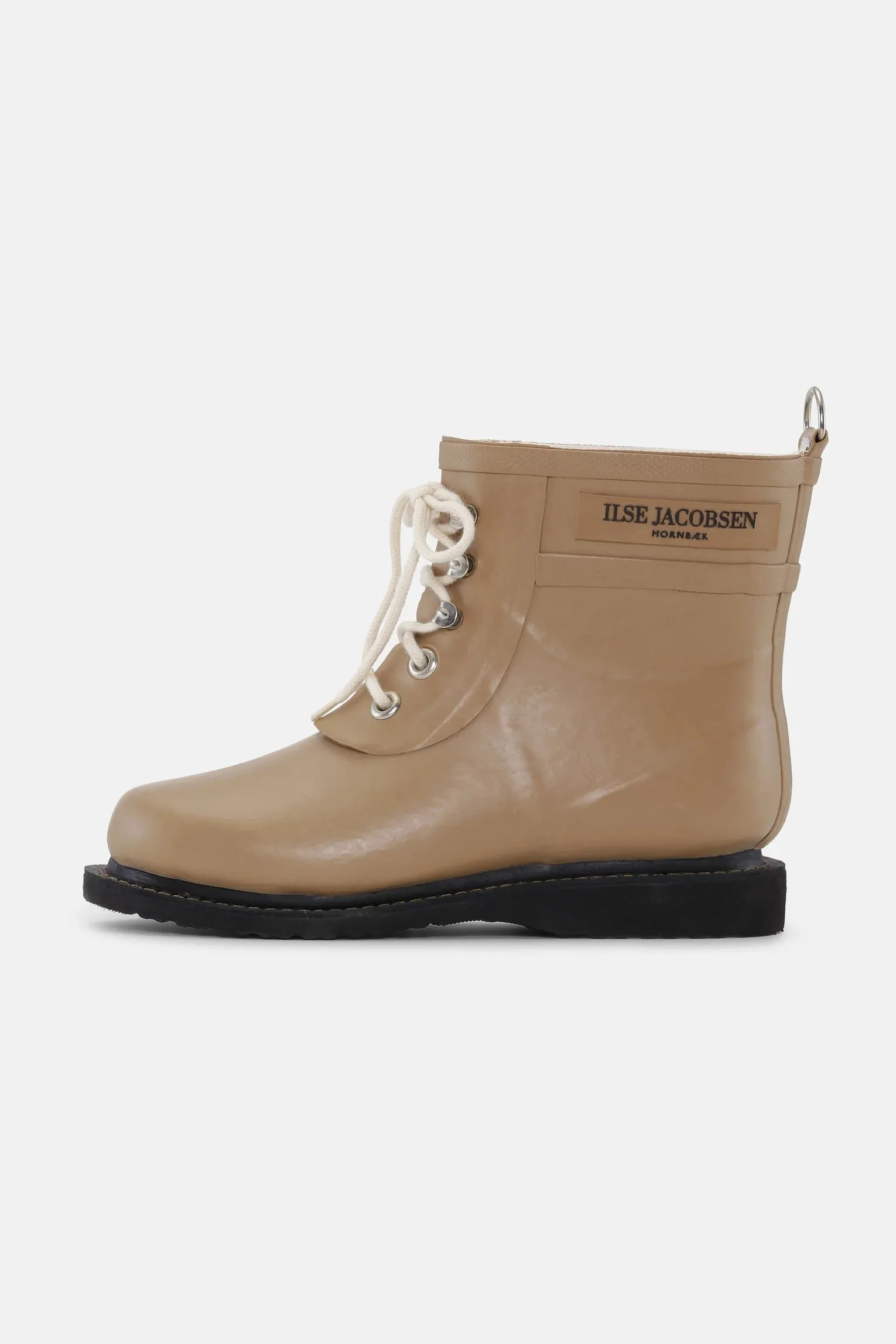 Short Lace Up Rubber Boot - Otter