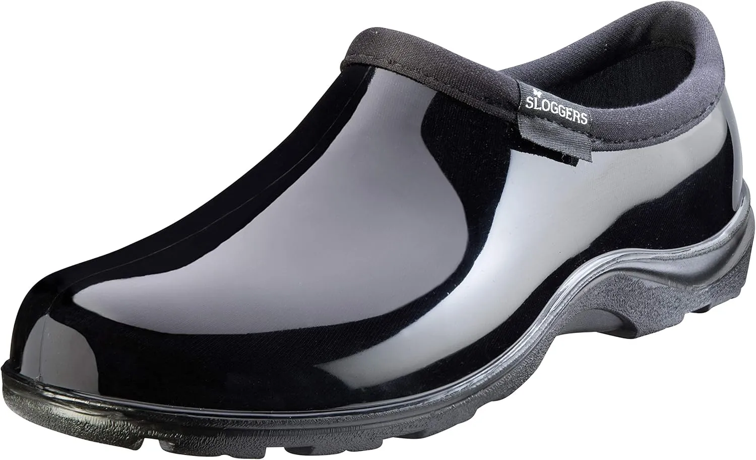 Sloggers Original Waterproof Rain and Garden Shoe for Women– Outdoor Slip-On Garden Clog - Made in The USA with Premium Comfort Insole and Arch Support - Classic Black, Size 9