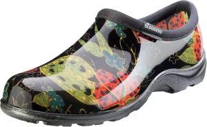 Sloggers Original Waterproof Rain and Garden Shoe for Women– Outdoor Slip-On Garden Clog - Made in The USA with Premium Comfort Insole and Arch Support - Midsummer Black, Size 8