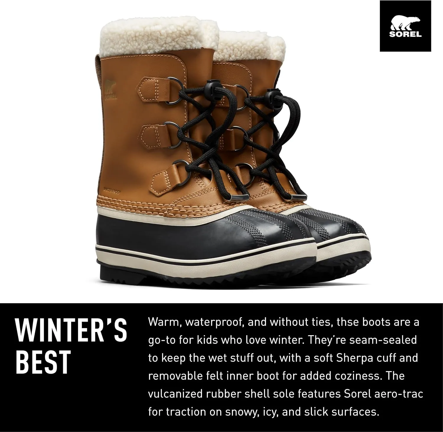 Sorel Unisex-Child Yoot Pac Tp Boot Waterproof