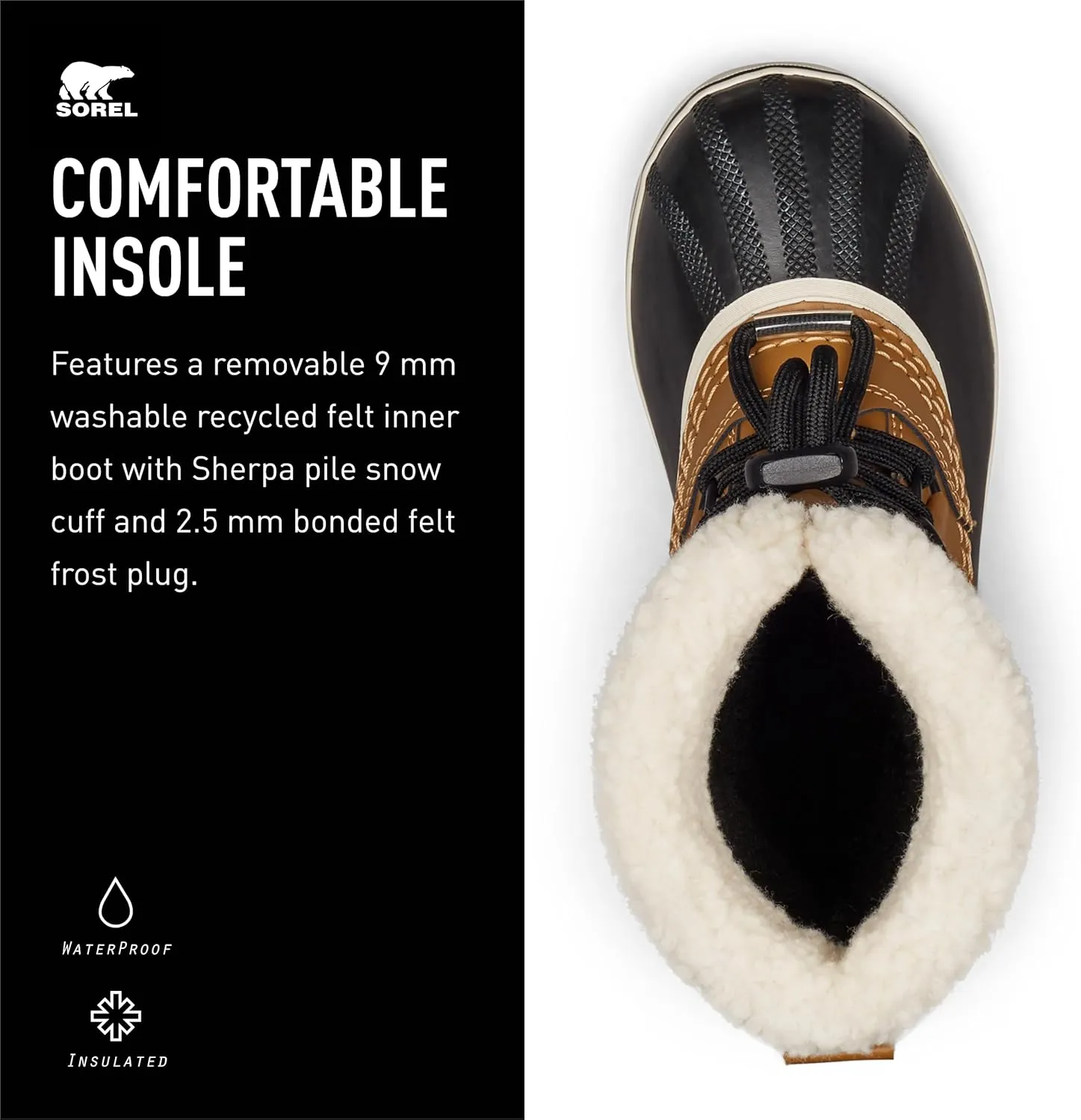 Sorel Unisex-Child Yoot Pac Tp Boot Waterproof