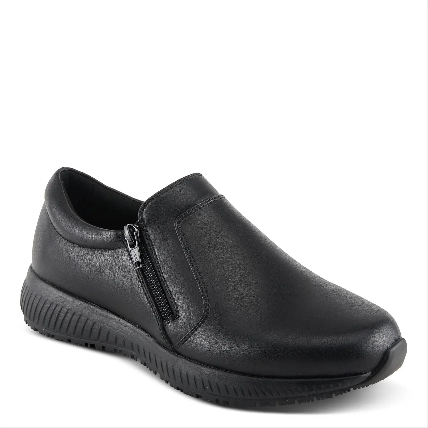 Spring Step Branski Professional Shoes for Women Work - Everyday Wear Slip On Womens Nursing Shoes Leather Upper, Cushioned Footbed, Zipper Closure