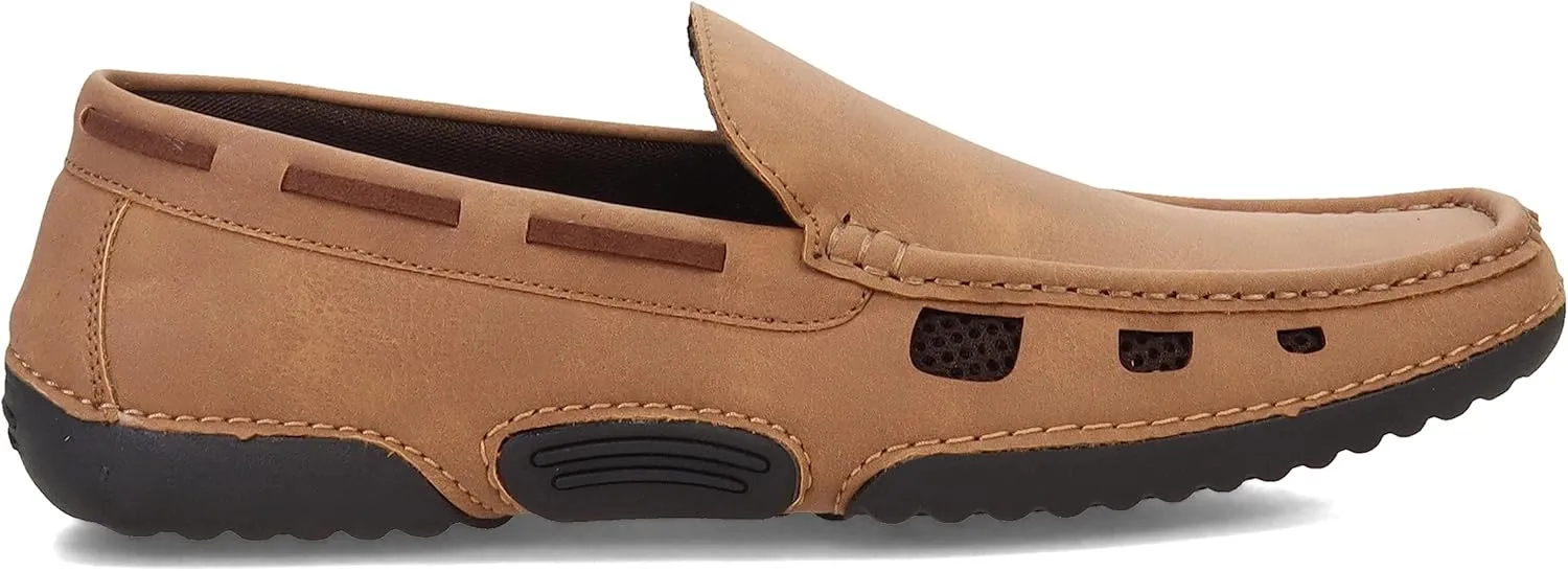 STACY ADAMS Men's Delray Moc Toe Slip on Driving Style Loafer
