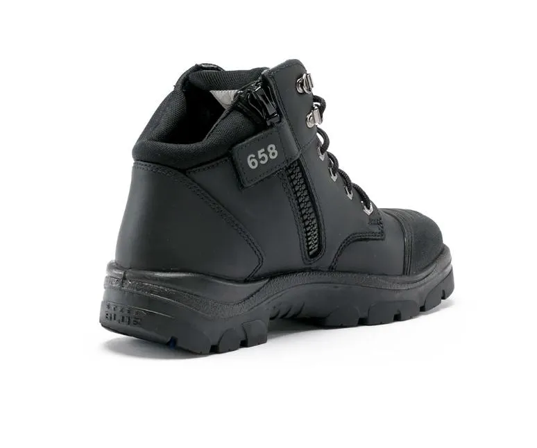 STEEL BLUE 312658 PARKES ZIP SCUFF CAP - BLACK