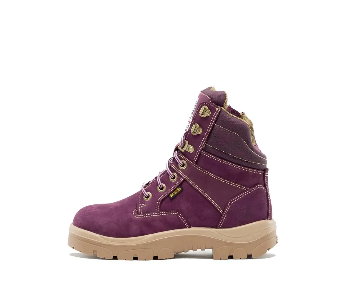 Steel Blue Ladies Southern Cross Zip Boot, Purple
