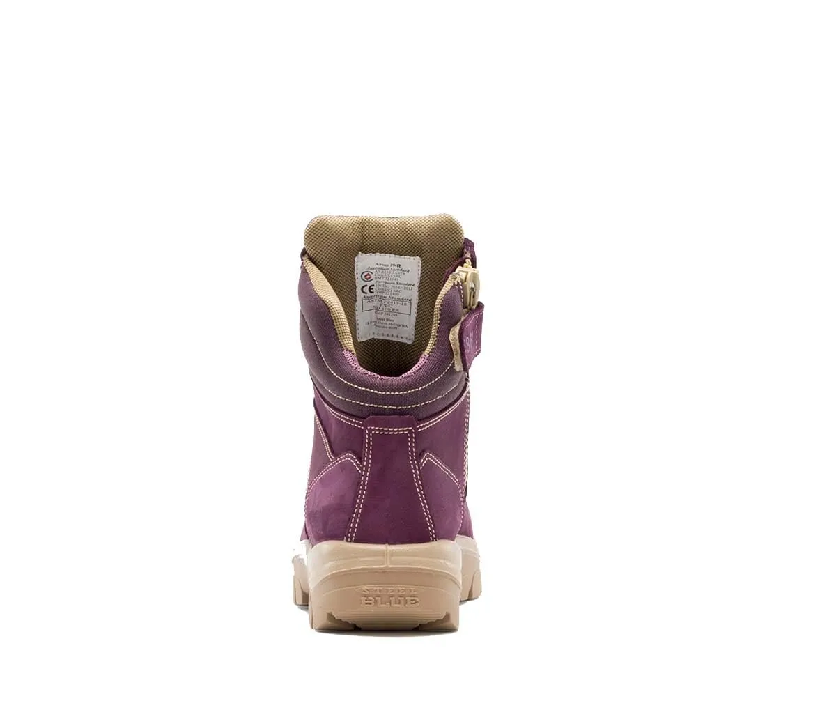 Steel Blue Ladies Southern Cross Zip Boot, Purple