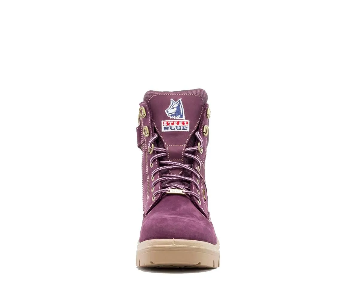 Steel Blue Ladies Southern Cross Zip Boot, Purple