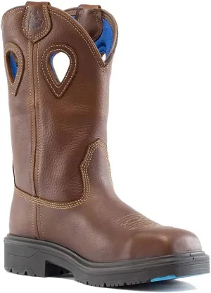 Steel Blue Men's Blue Heeler Western Steel Toe Boot, Oak