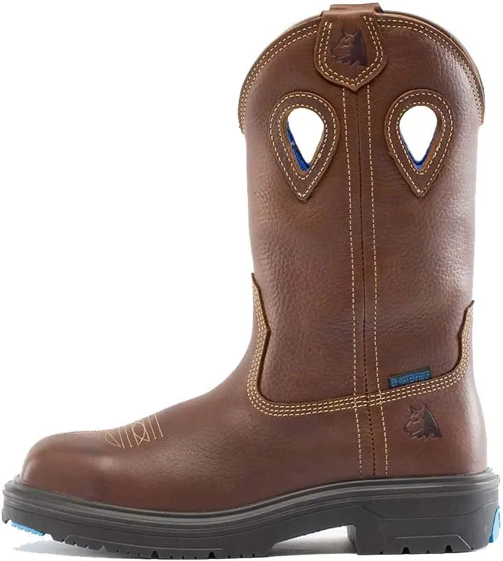 Steel Blue Men's Blue Heeler Western Steel Toe Boot, Oak