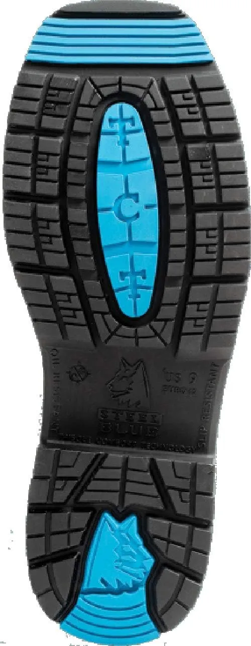 Steel Blue Men's Blue Heeler Western Steel Toe Boot, Oak