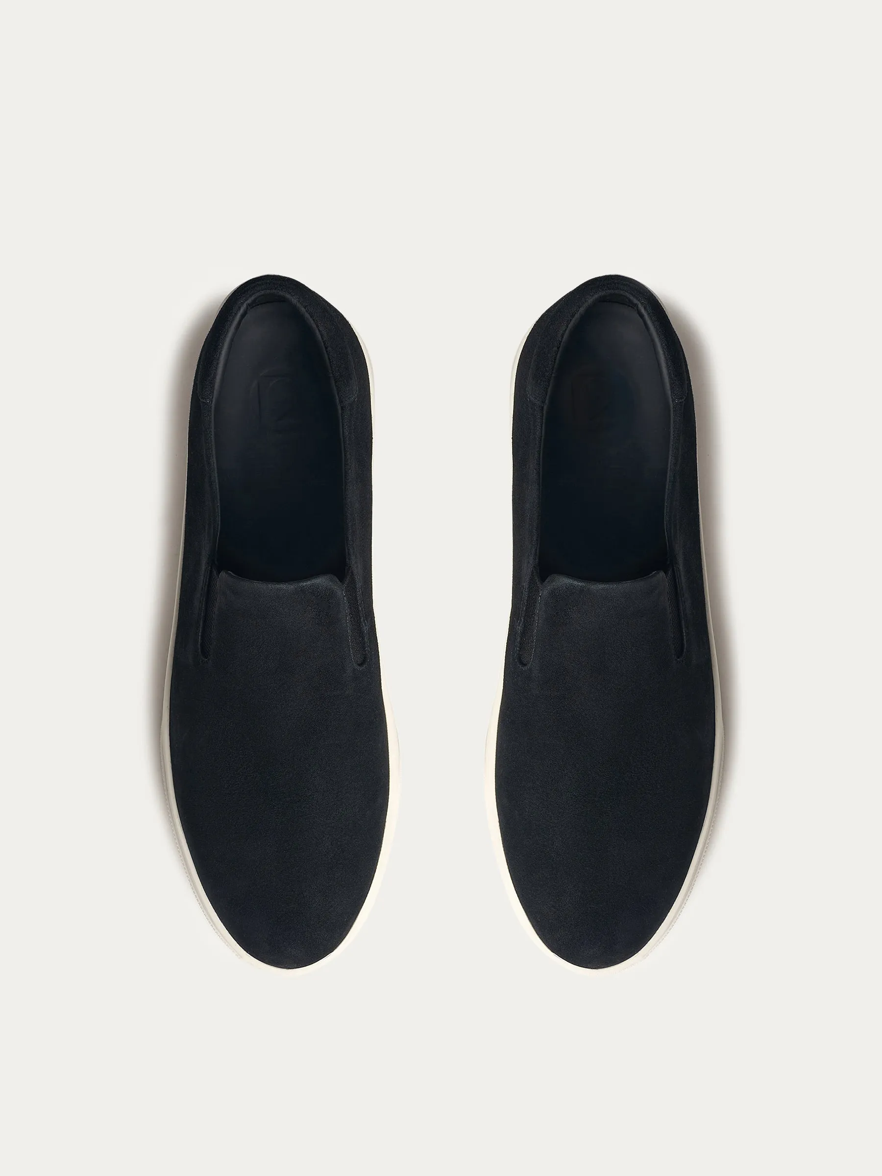 Suede slip-on sneakers