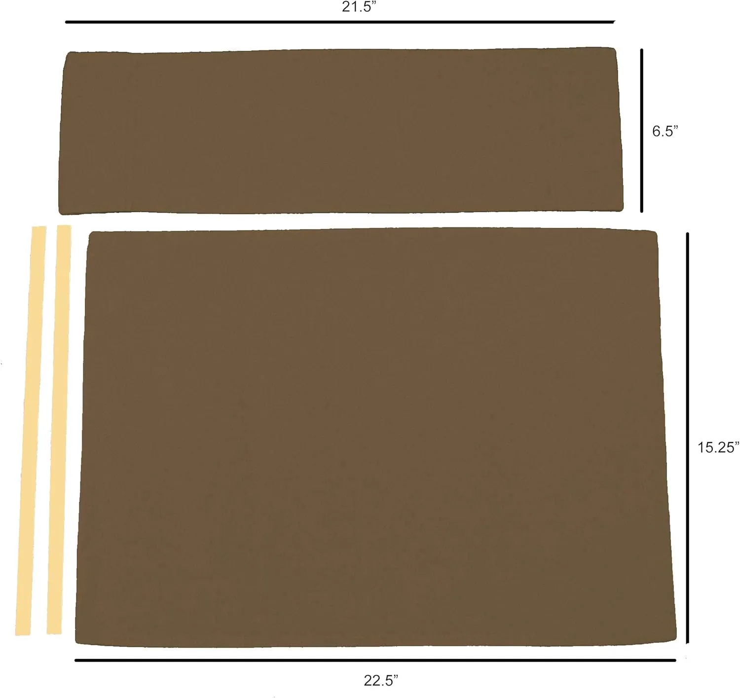 Sunbrella Directors Chair Replacement Cover (Flat Stick) (Cocoa)