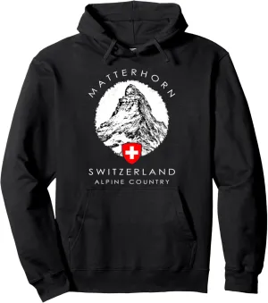 Switzerland Pullover Hoodie Matterhorn XO4U Original Pullover Hoodie