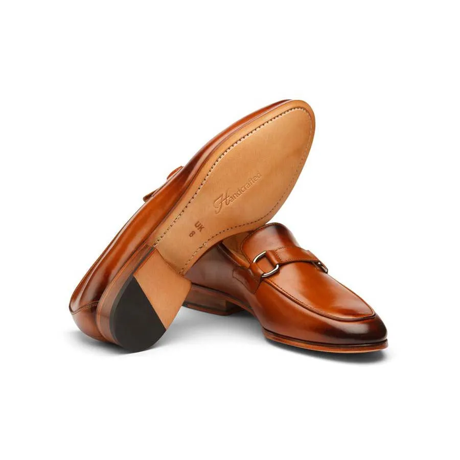 Tan Buckle Loafer