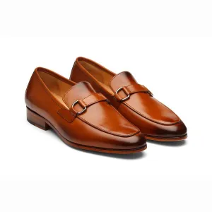 Tan Buckle Loafer