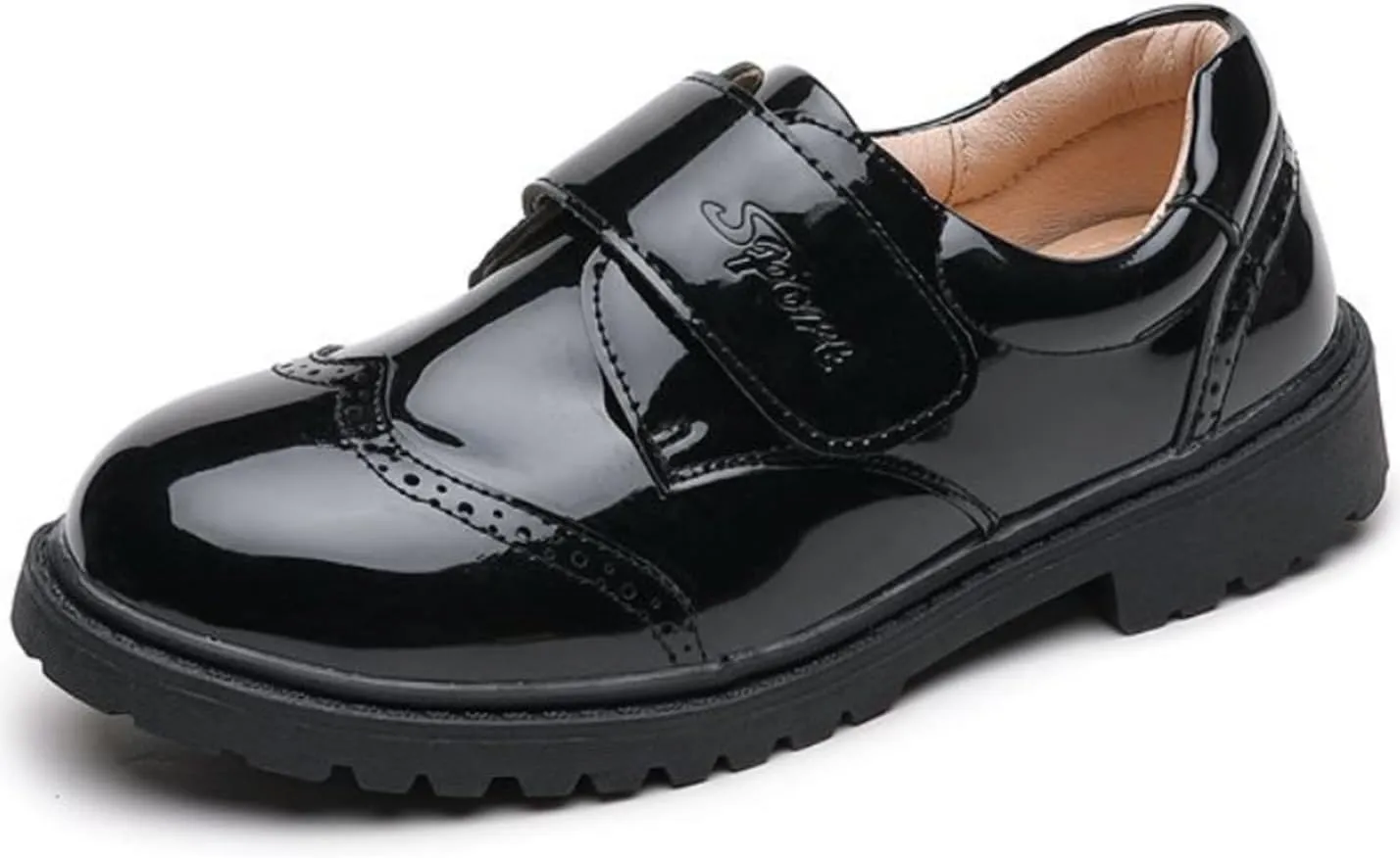 TangDao Boy’s Dress Shoes Black Cowhide Leather Slip On Loafer Formal Wedding School Shoes (Toddler Little/Big Kid)