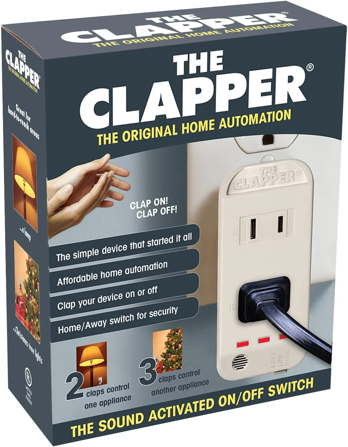 The Original Home Automation Sound Activated Device, On/Off Light Switch, Clap Detection, As Seen On TV