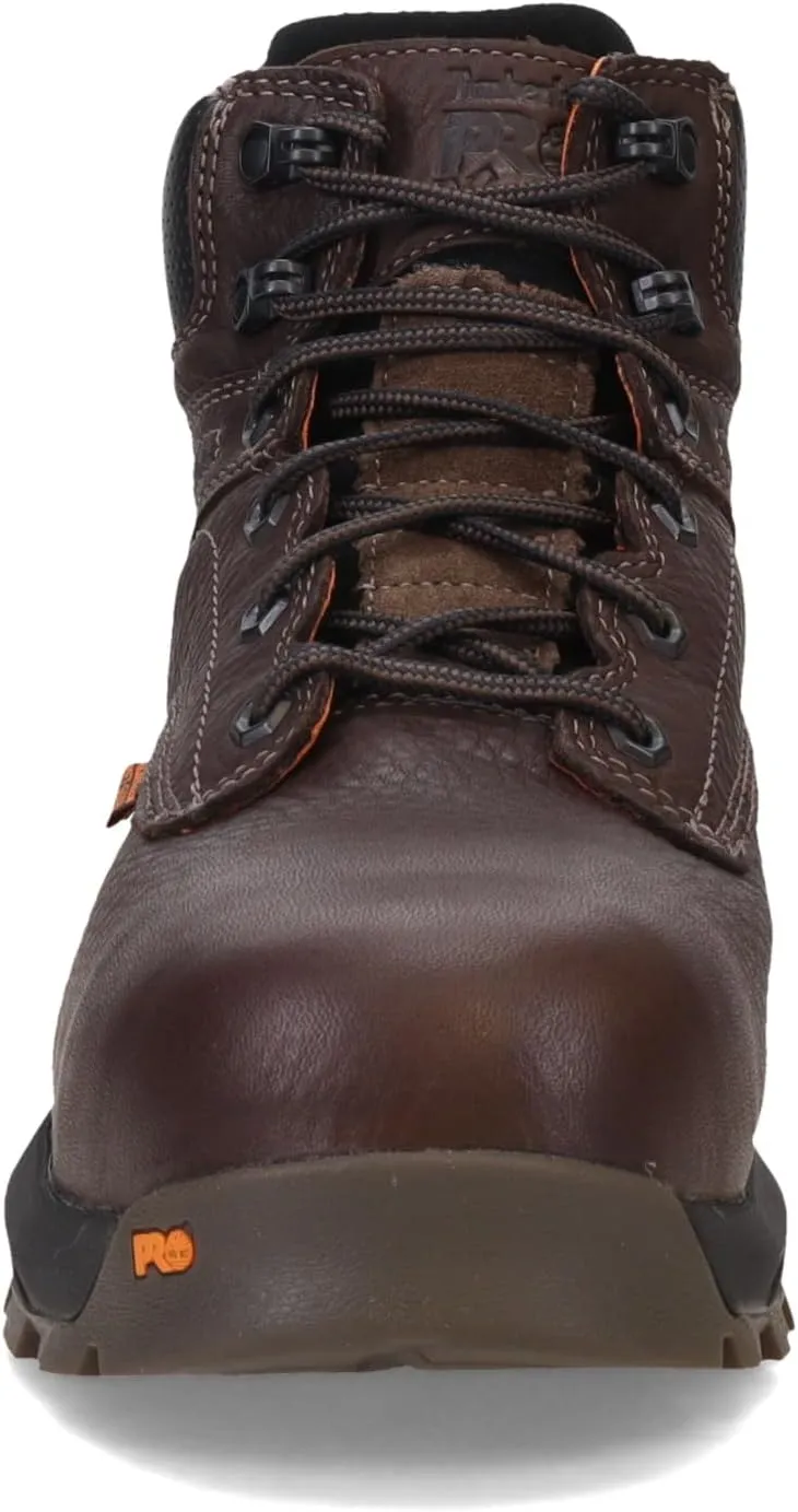 Timberland PRO Unisex-Adult Titev6ctwp P Men's Titan EV 6" Composite Safety Toe Internal Metguard Industrial Work Boot, Brown, 9