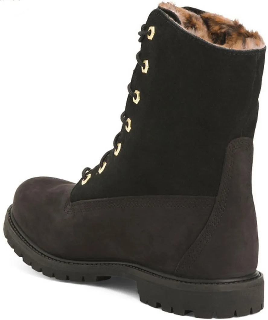 Timberland Women's Teddy Fleece Fold Down WP Ankle Boot