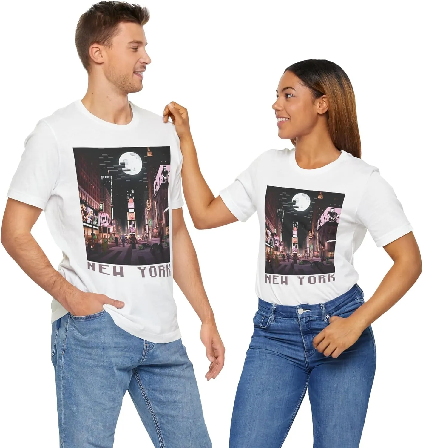 Time Square New York Creepers and Guitars T-Shirt, NYC Music Fan Gift, Urban Fashion Tee, Unisex Streetwear Top