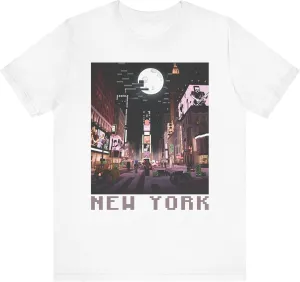 Time Square New York Creepers and Guitars T-Shirt, NYC Music Fan Gift, Urban Fashion Tee, Unisex Streetwear Top