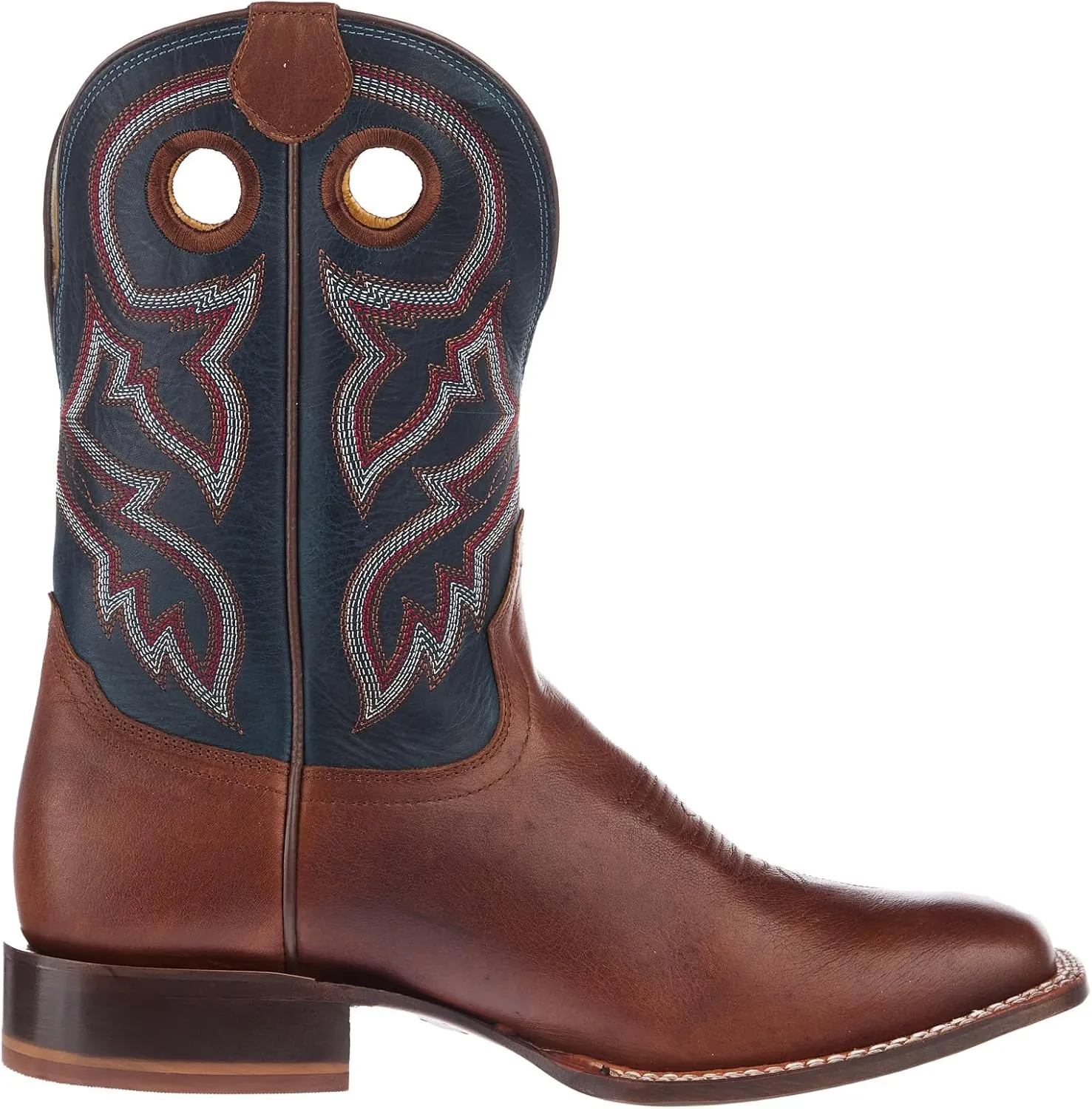 Tony Lama Men`s Lars Brown Cowhide Vamp 11In Blue Cowhide Top Boot