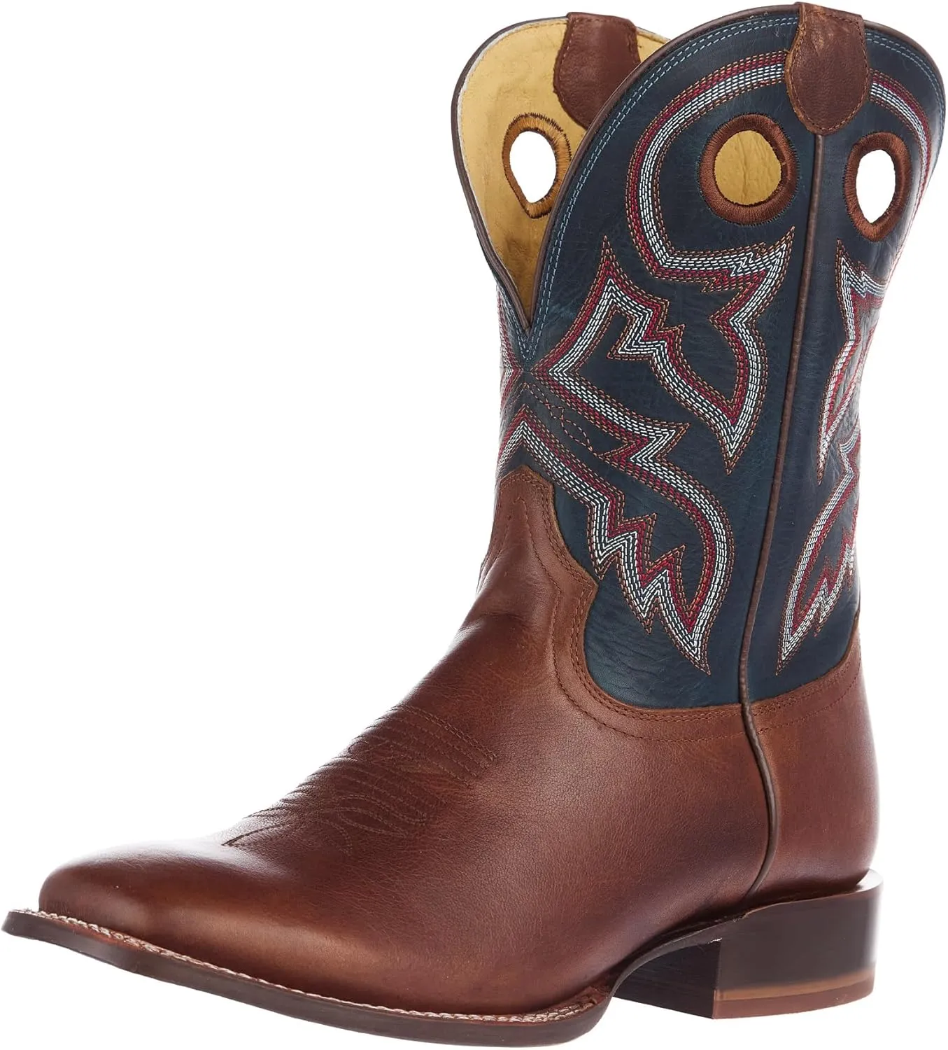 Tony Lama Men`s Lars Brown Cowhide Vamp 11In Blue Cowhide Top Boot