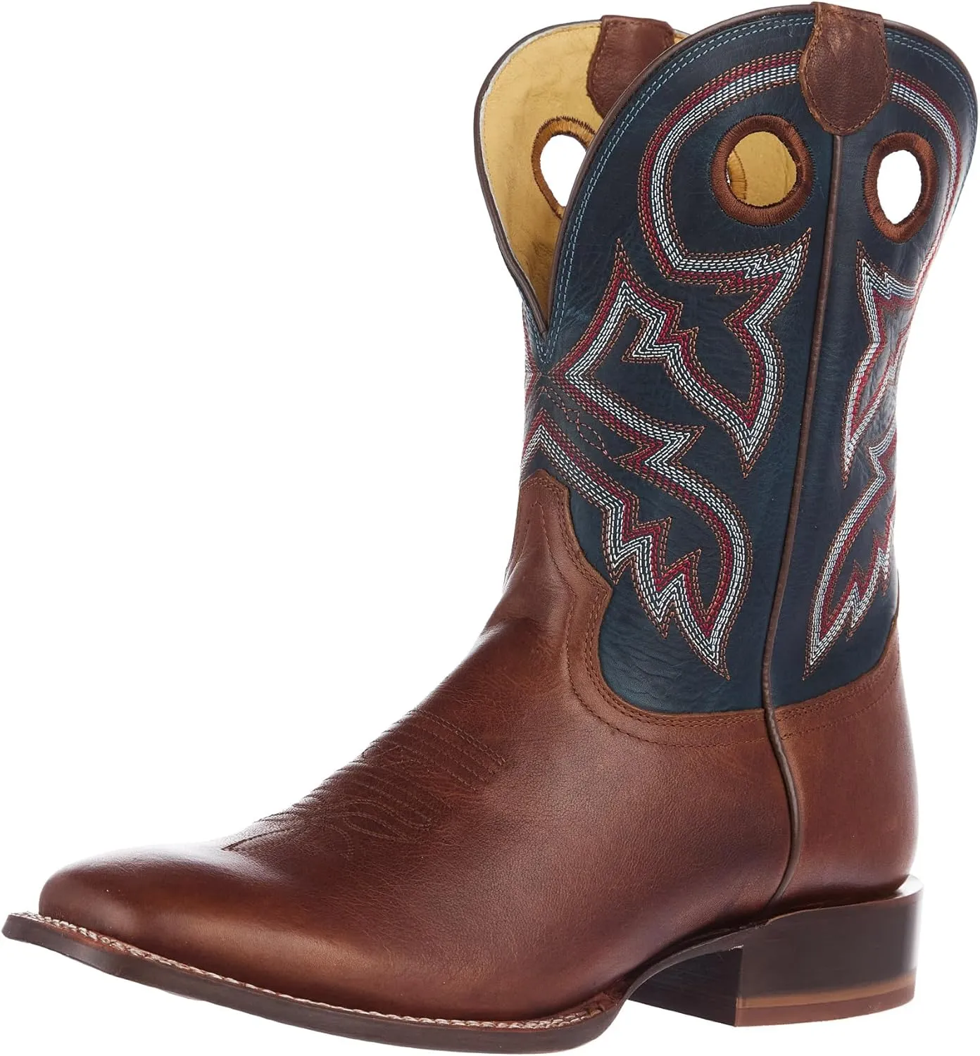 Tony Lama Men`s Lars Brown Cowhide Vamp 11In Blue Cowhide Top Boot
