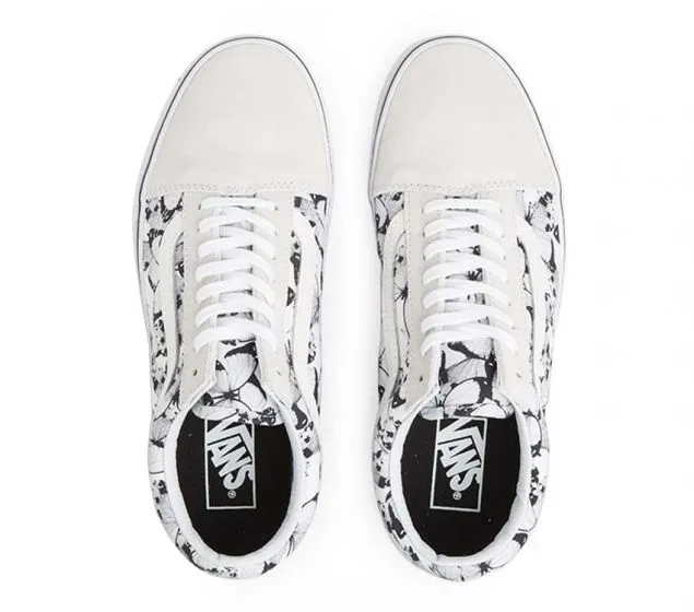 TRUE VANS | OLD WHITE | BLACK Quick-action sale Privacy-protected (BUTTERFLY) SKOOL