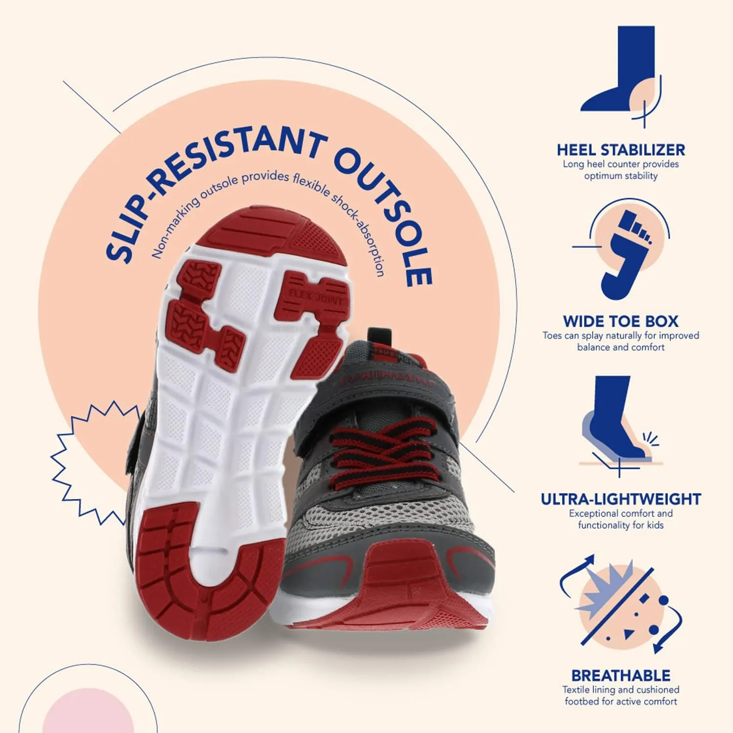 TSUKIHOSHI Unisex-Child Velocity Sneaker