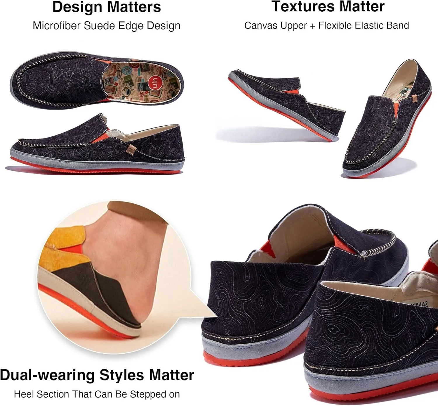 UIN Men's Art Painted Walking Casual Travel Shoes Lightweight Comfort Fashion Sneaker Formentera Series