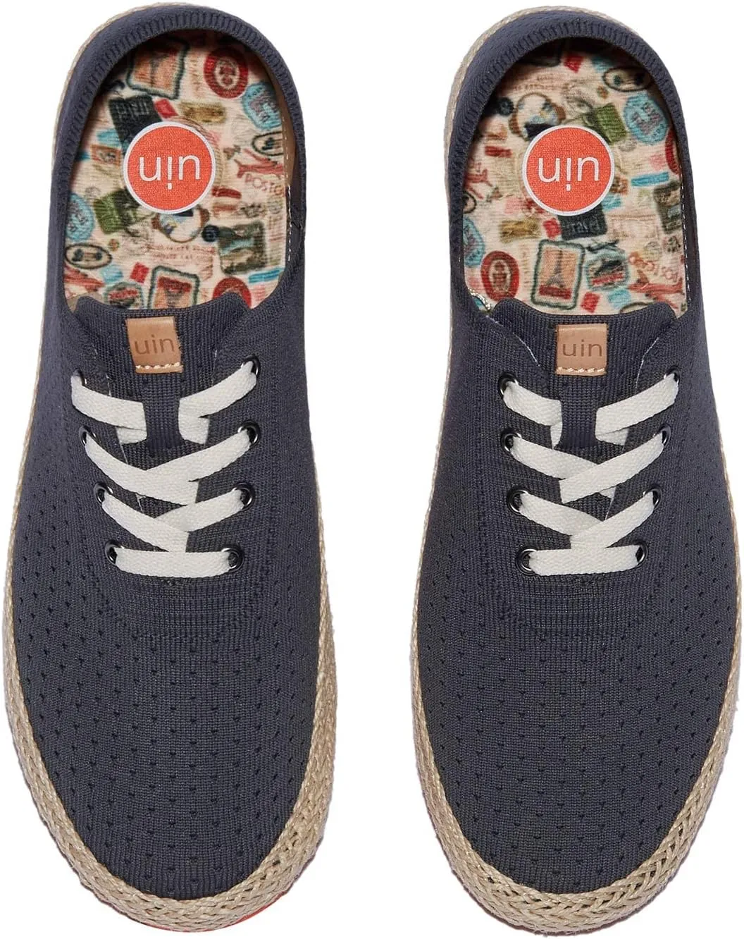 UIN Men's Art Painted Walking Casual Travel Shoes Lightweight Comfort Fashion Sneaker Formentera Series