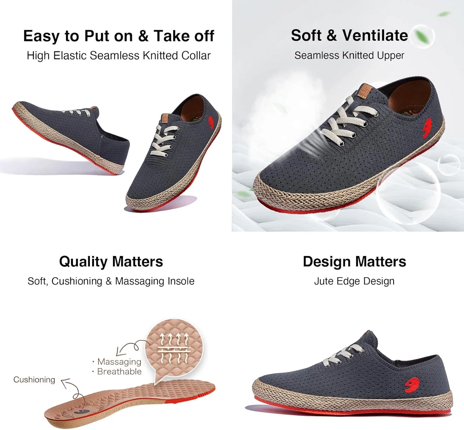 UIN Men's Art Painted Walking Casual Travel Shoes Lightweight Comfort Fashion Sneaker Formentera Series