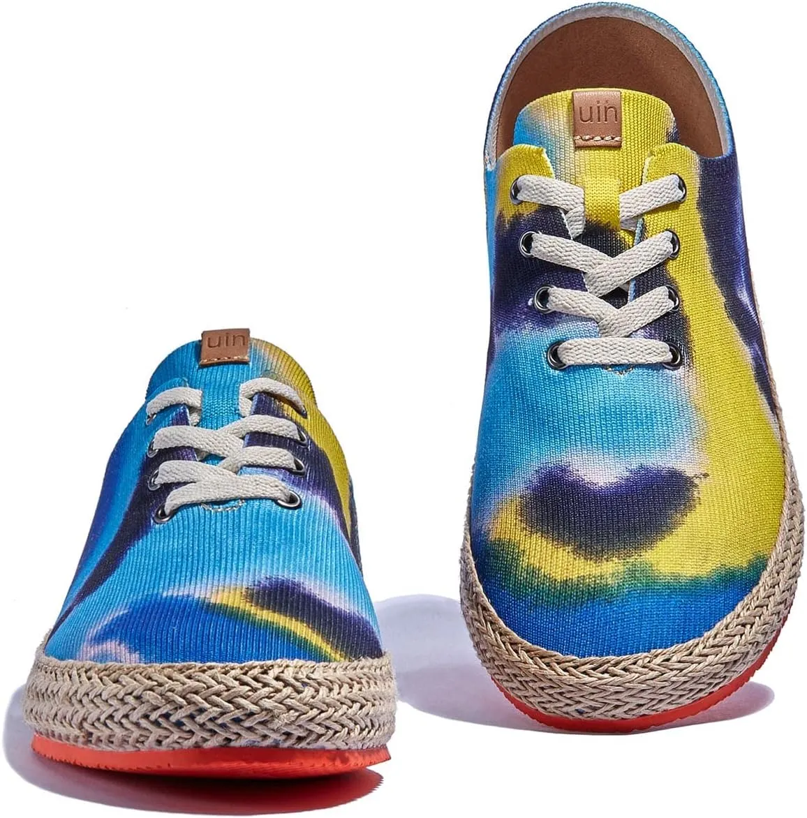 UIN Men's Art Painted Walking Casual Travel Shoes Lightweight Comfort Fashion Sneaker Formentera Series