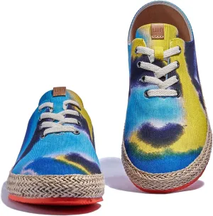 UIN Men's Art Painted Walking Casual Travel Shoes Lightweight Comfort Fashion Sneaker Formentera Series