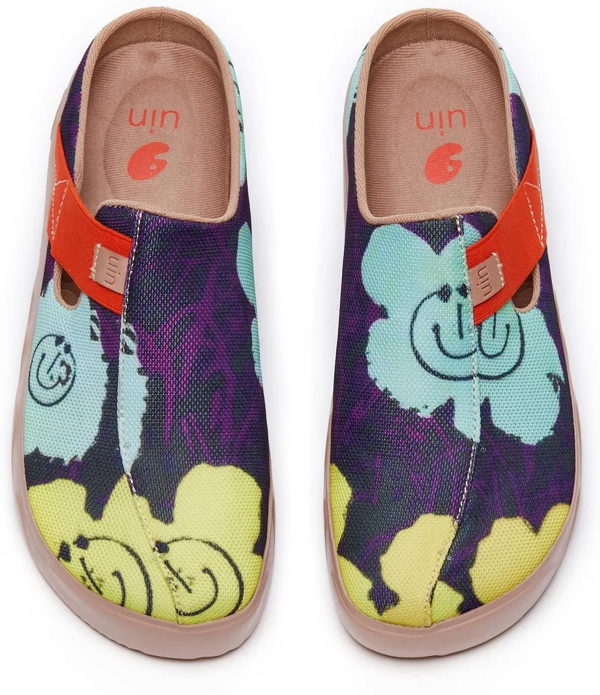 UIN Women's Art Painted Travel Shoes Slip On Casual Loafers Lightweight Comfort Fashion Sneaker Fuerteventura
