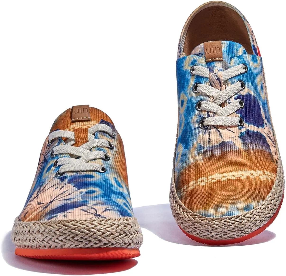 UIN Women's Art Painted Walking Casual Travel Shoes Lightweight Comfort Fashion Sneaker Formentera Series
