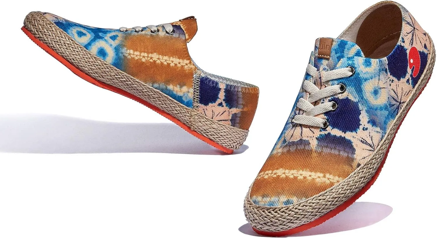 UIN Women's Art Painted Walking Casual Travel Shoes Lightweight Comfort Fashion Sneaker Formentera Series