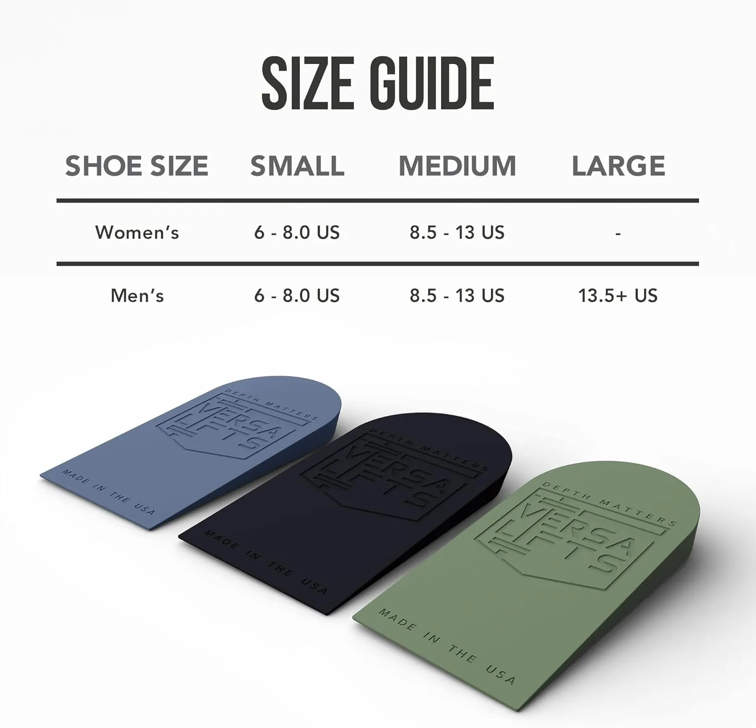 V2 Original™ Heel Lift Inserts (Pair) (Small) - Ideal for Cross Training, metcons, wods, Functional Fitness, HIIT, Squats, plyometrics