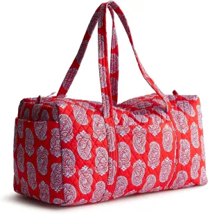 Vera Bradley Women's Premium Cotton Large Original Duffel Travel Bag