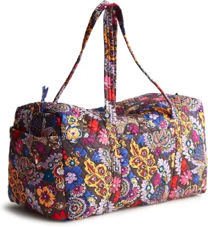 Vera Bradley Women's Premium Cotton Large Original Duffel Travel Bag