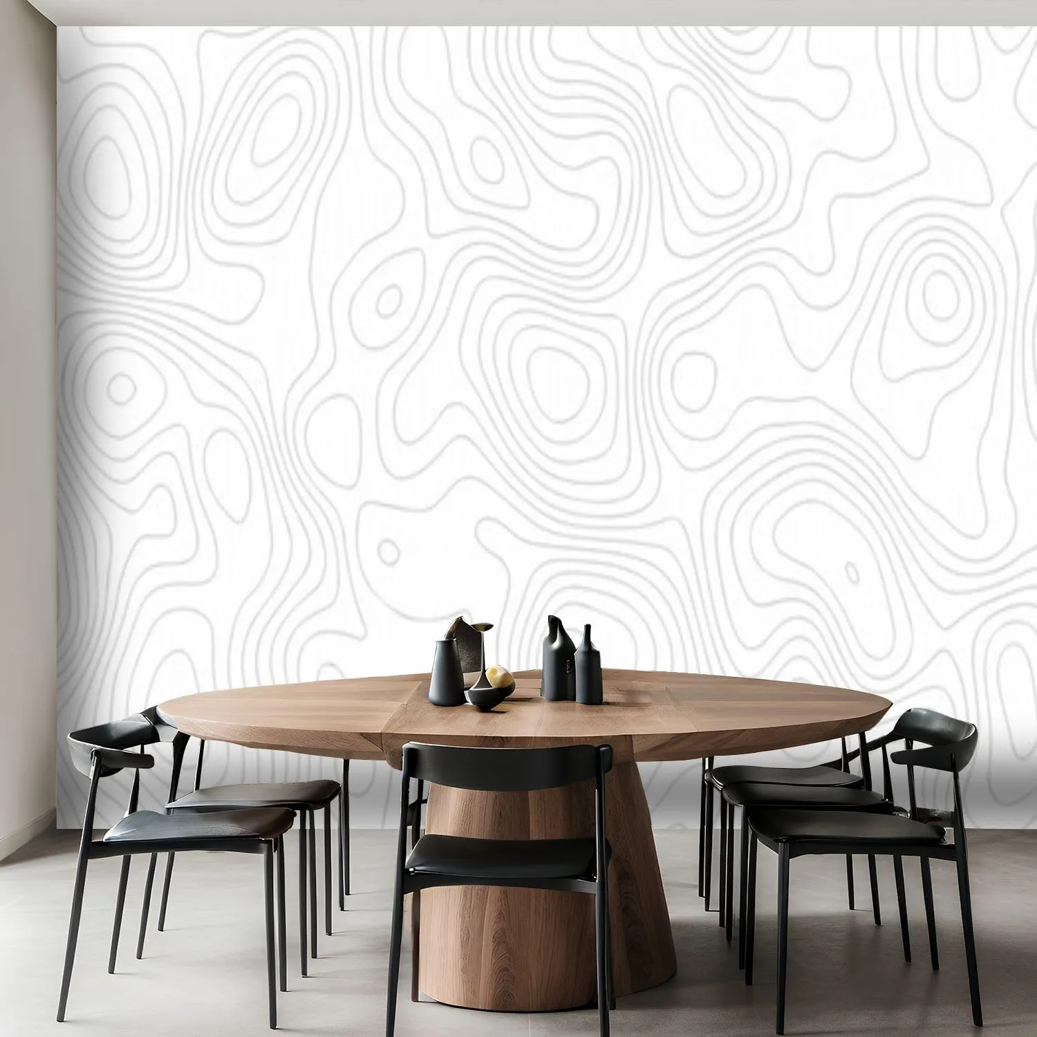 Wall Mural Seamless Pattern Lines Topographic map Geographic Mountain Relief Peel and Stick Wallpaper Removable Self-Adhesive Wall Sticker Wall Decor for Bedroom Living Room Decor 100"x144"