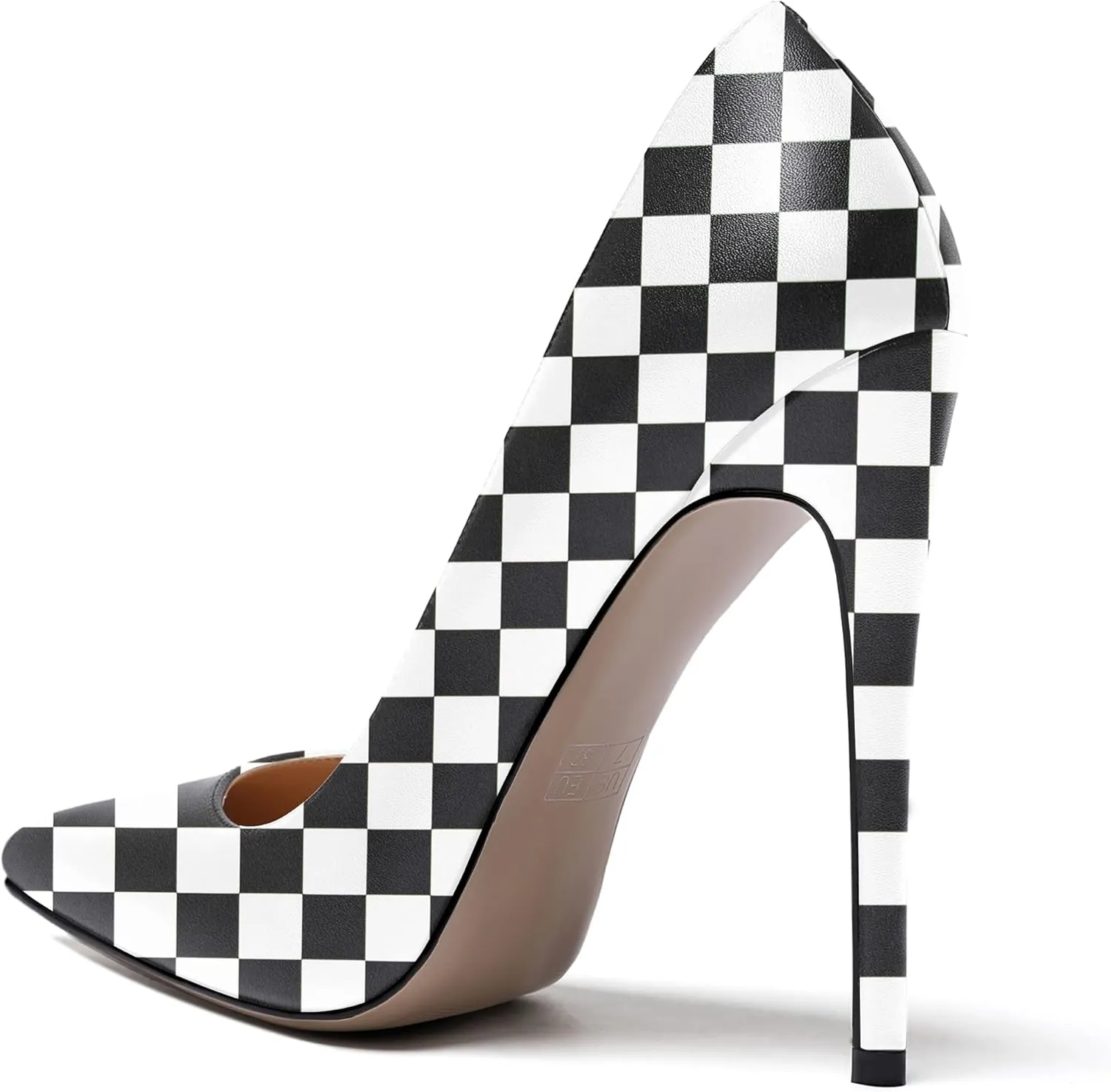 WAYDERNS Women's Evening Pointed Toe Matte Slip On Dress Stiletto High Heel Pumps Shoes 4.7 Inch